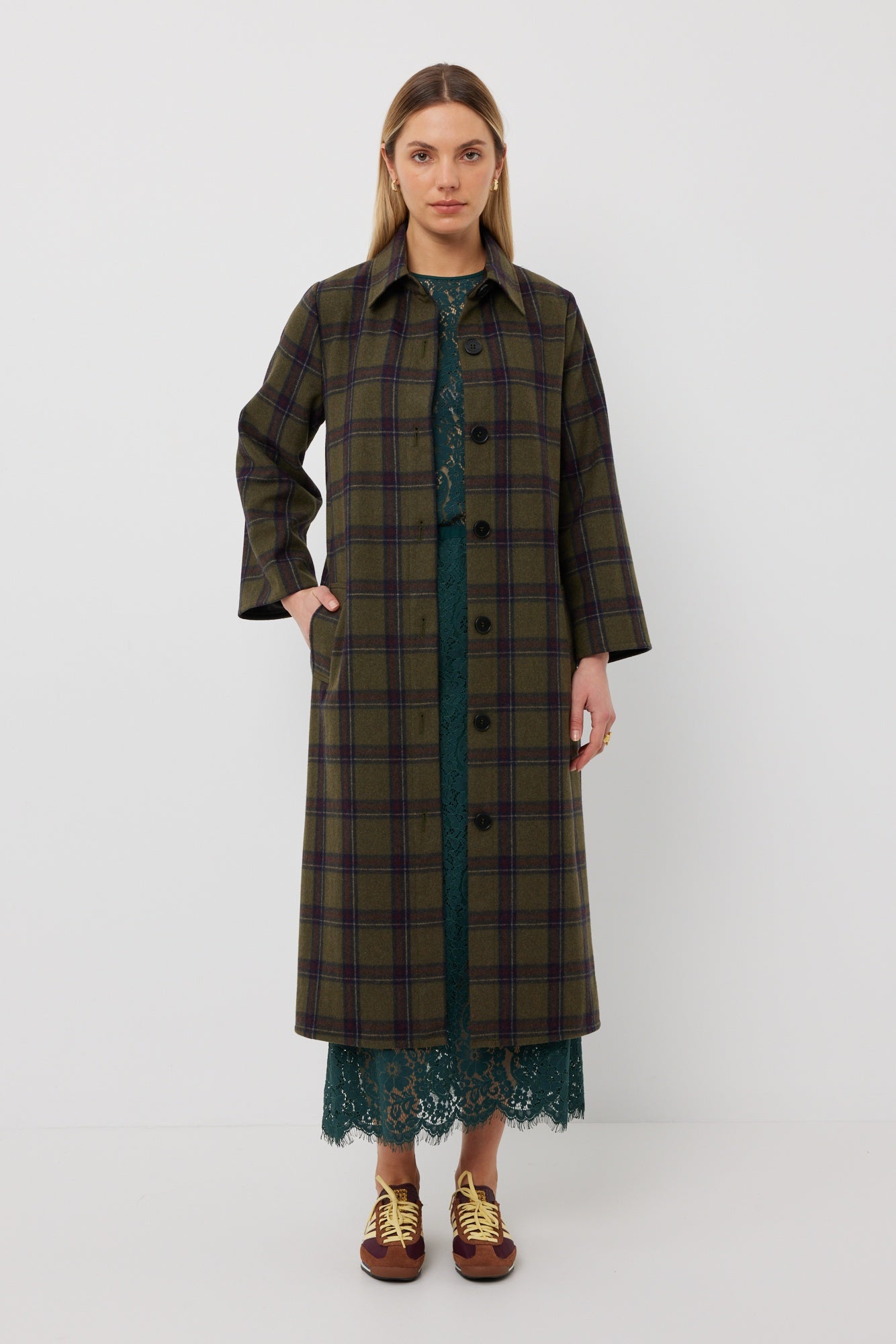 Kamali Coat - Rainforest Check