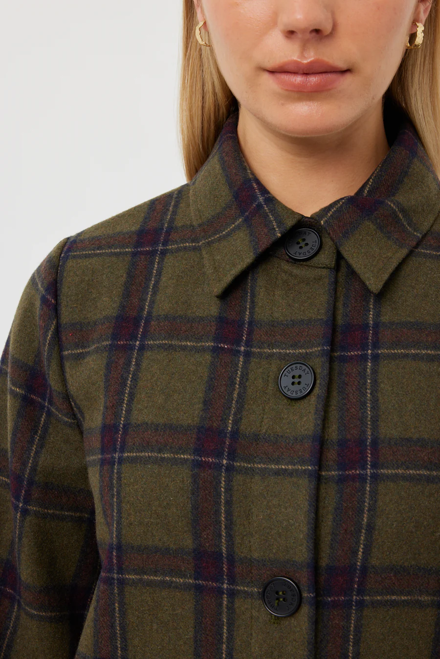 Kamali Coat - Rainforest Check