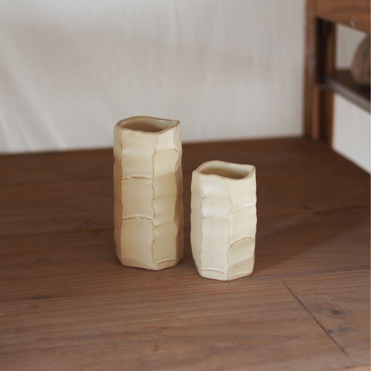 Tetto Ceramic Vase - Butter