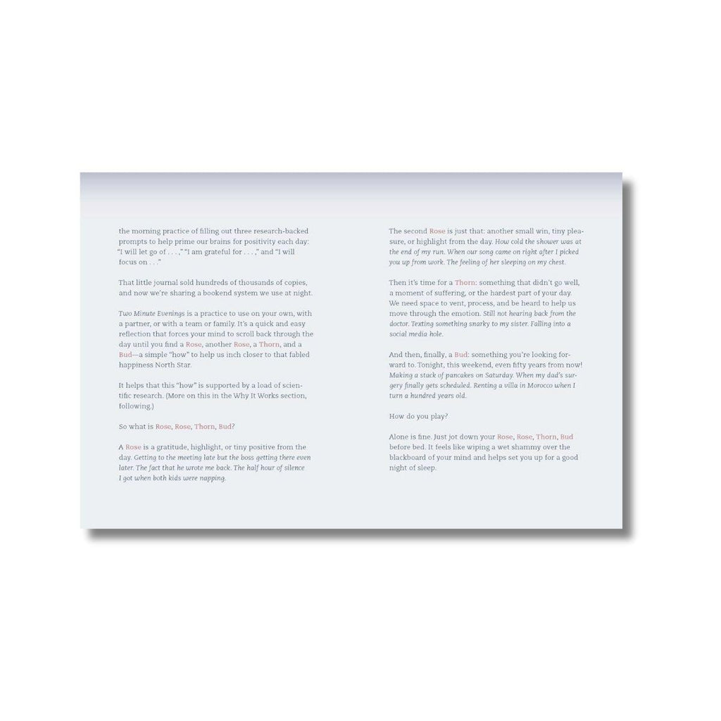 Two Minute Evenings: A Journal to Wind Down Your Day with Intention