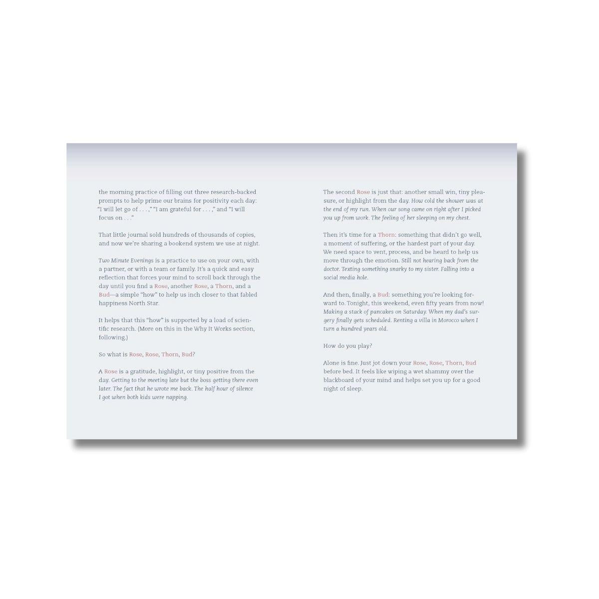 Two Minute Evenings: A Journal to Wind Down Your Day with Intention