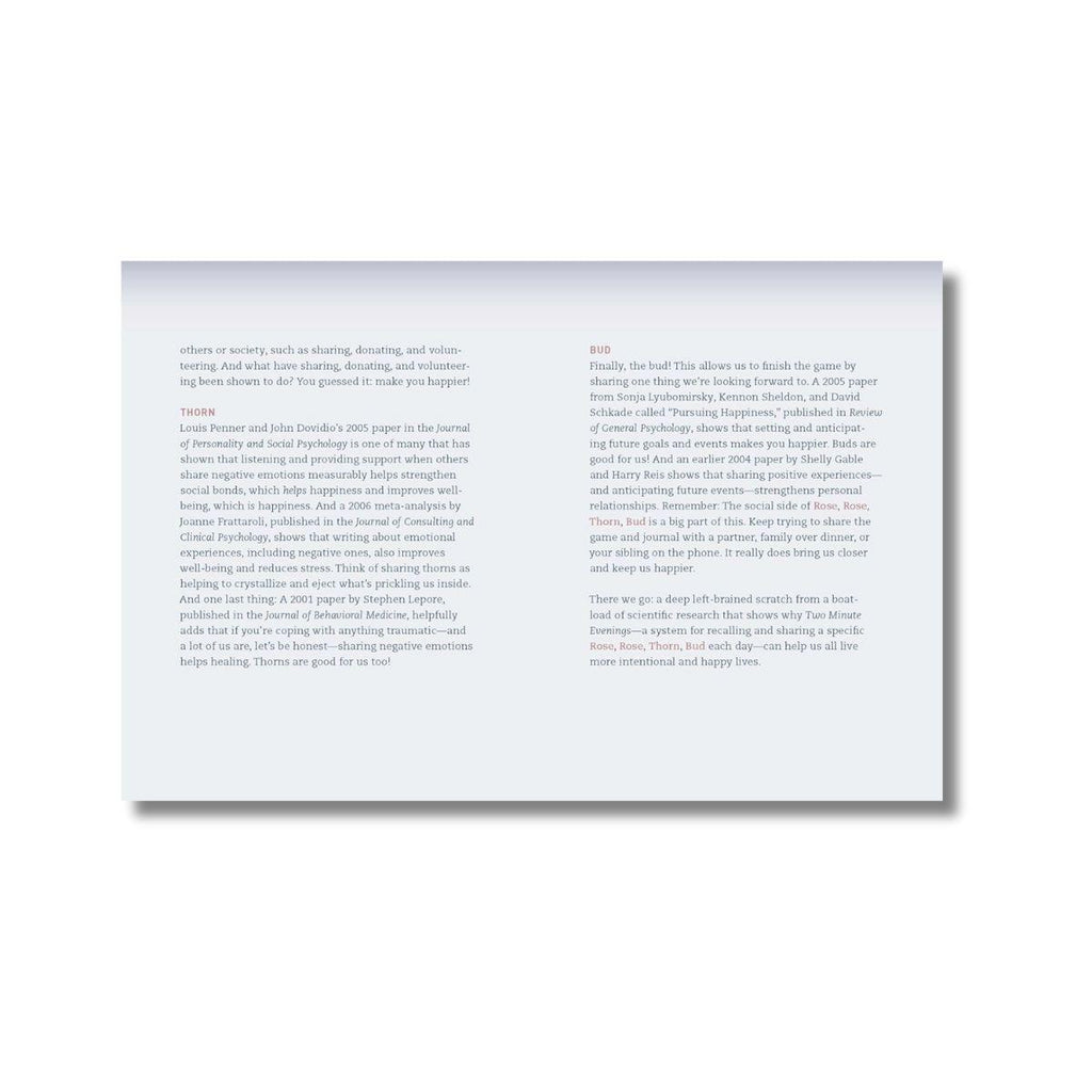 Two Minute Evenings: A Journal to Wind Down Your Day with Intention