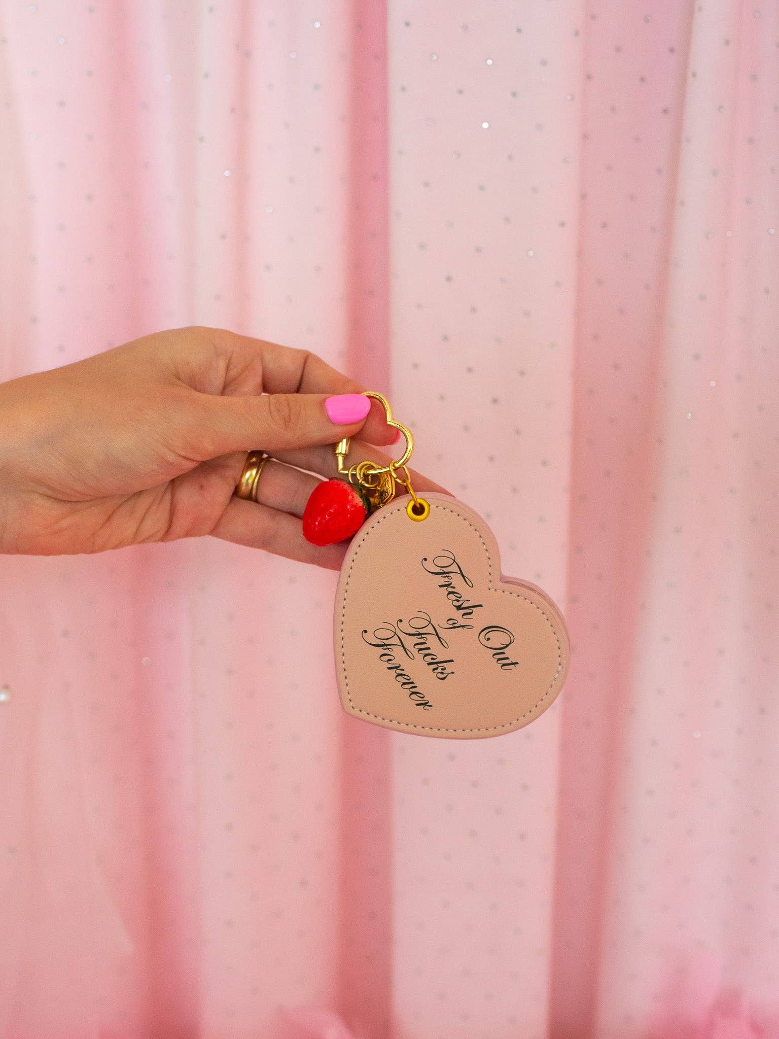 Keyring / Bag Charm - Fresh Out Of F*cks Mirror