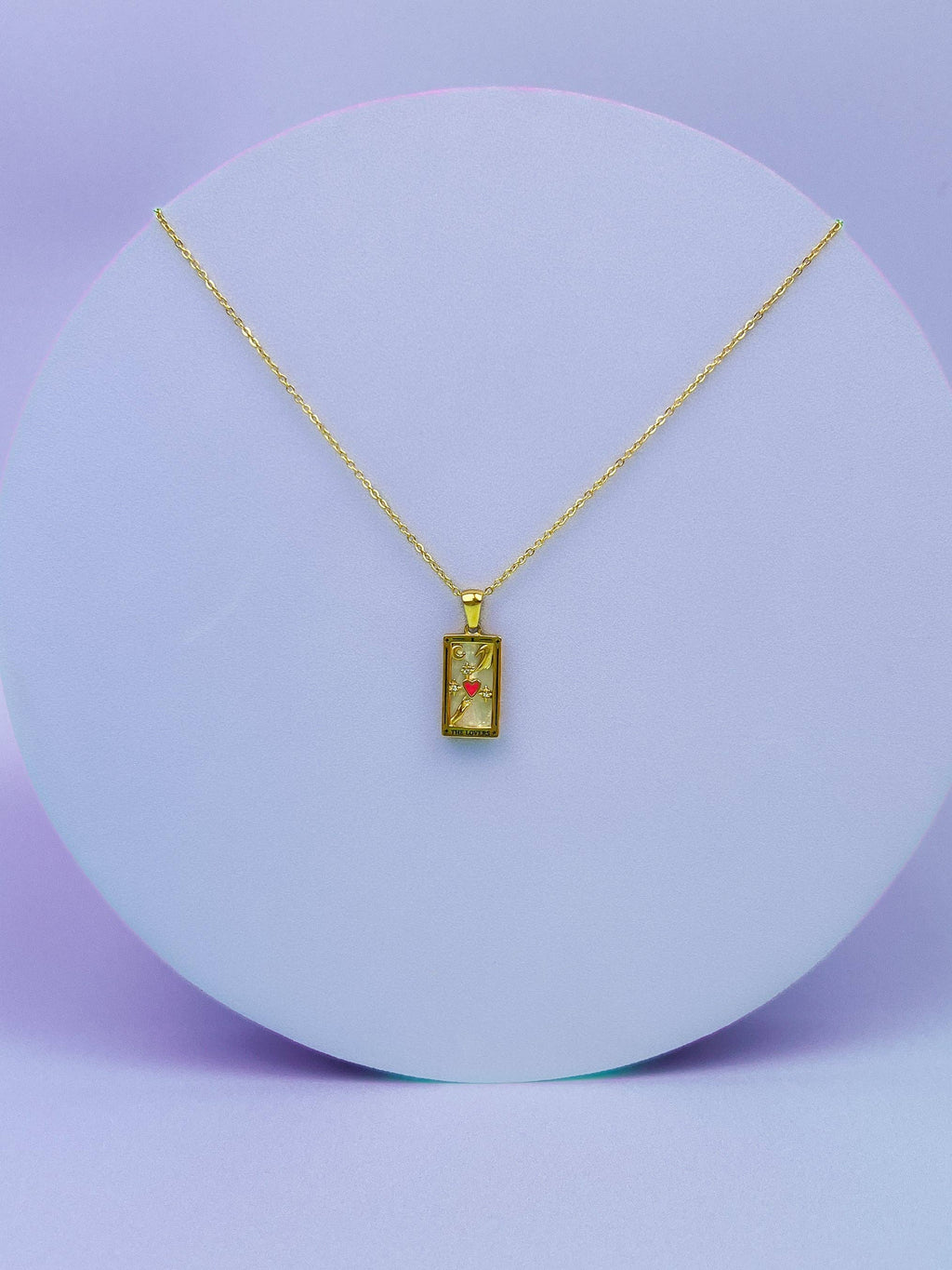 Tarot Card Necklace - The Lovers