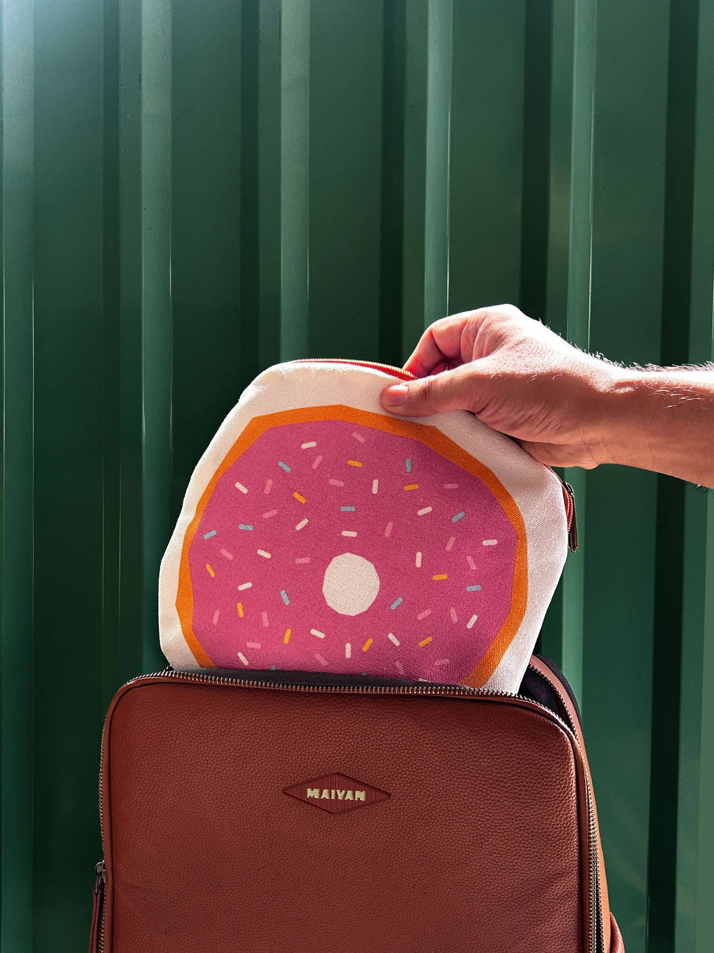 Canvas Pouch/Pencil Case - Donut