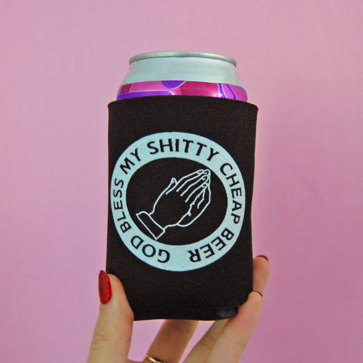 Beer/Drink Can Koozie - God Bless