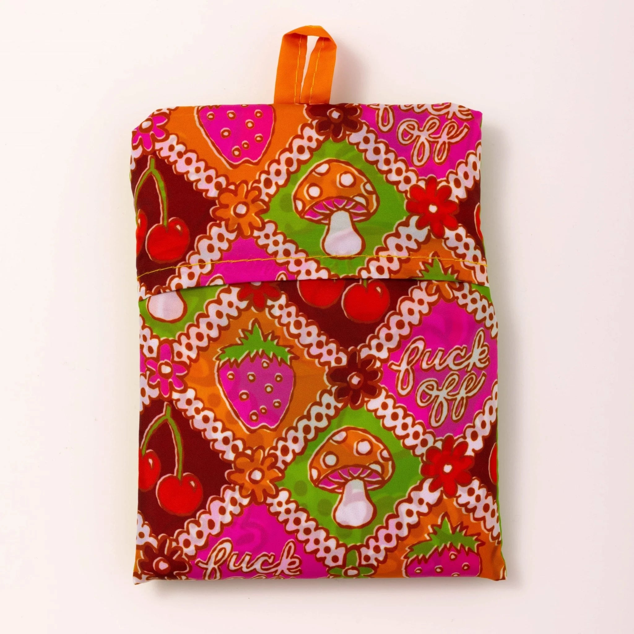 Art Sack Recycled Shopping Bag - F*ck Off Retro