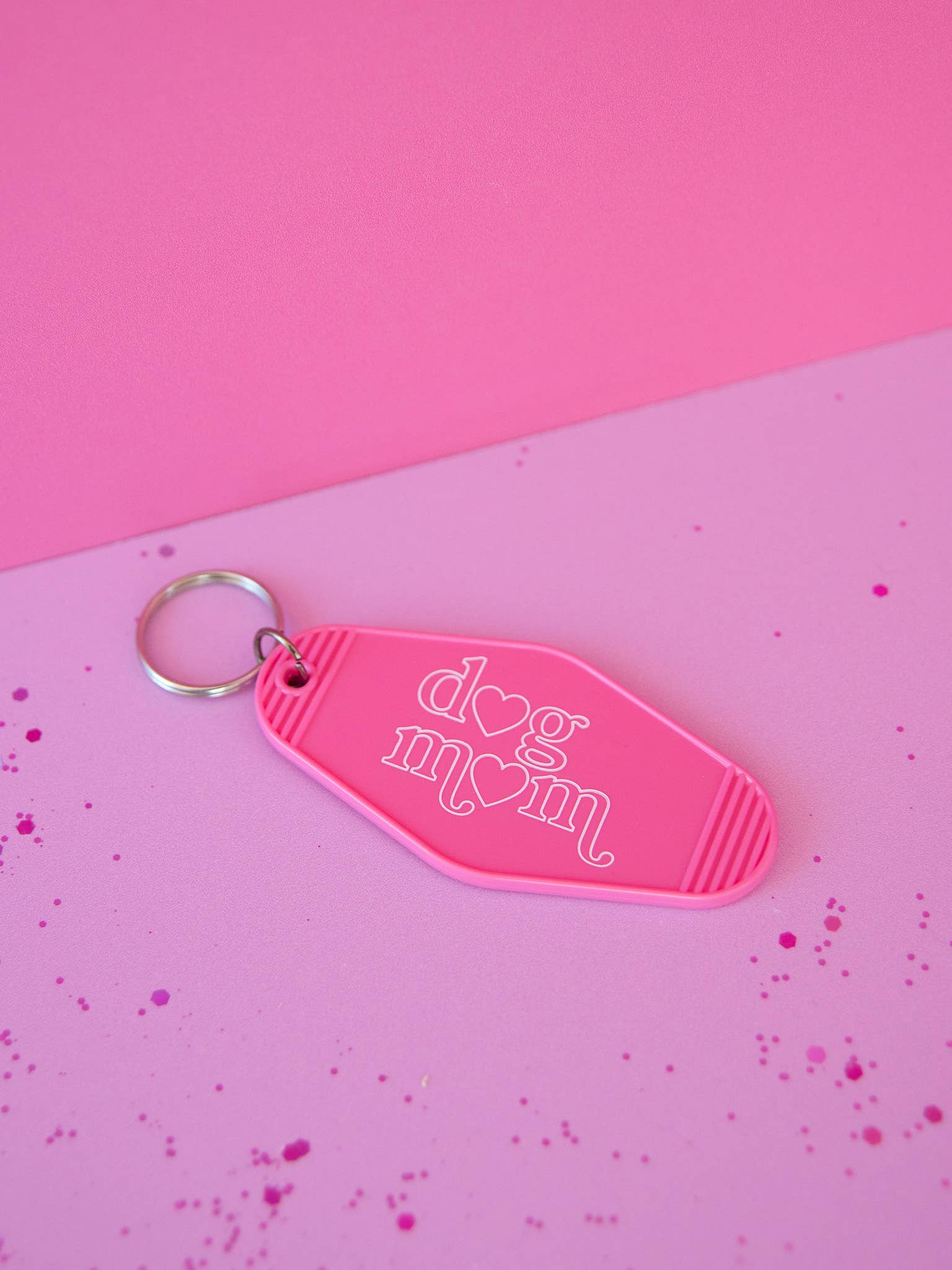 Vintage Motel Keyring - Dog Mom