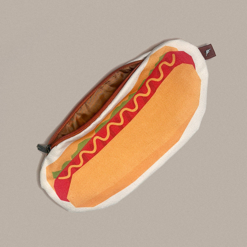 Canvas Pouch/Pencil Case - Hot Dog
