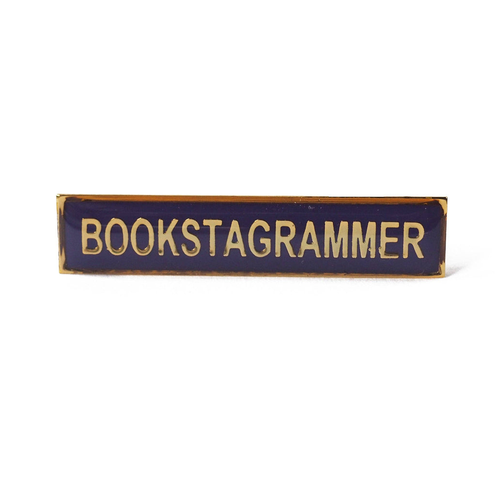 Enamel Title Pin Badge - Bookstagrammer