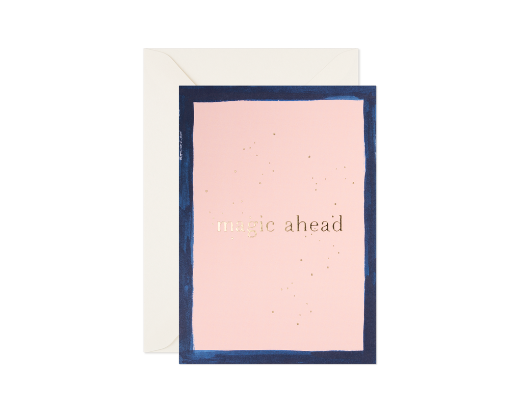 Encouragement Card - Magic Ahead Gold-foil