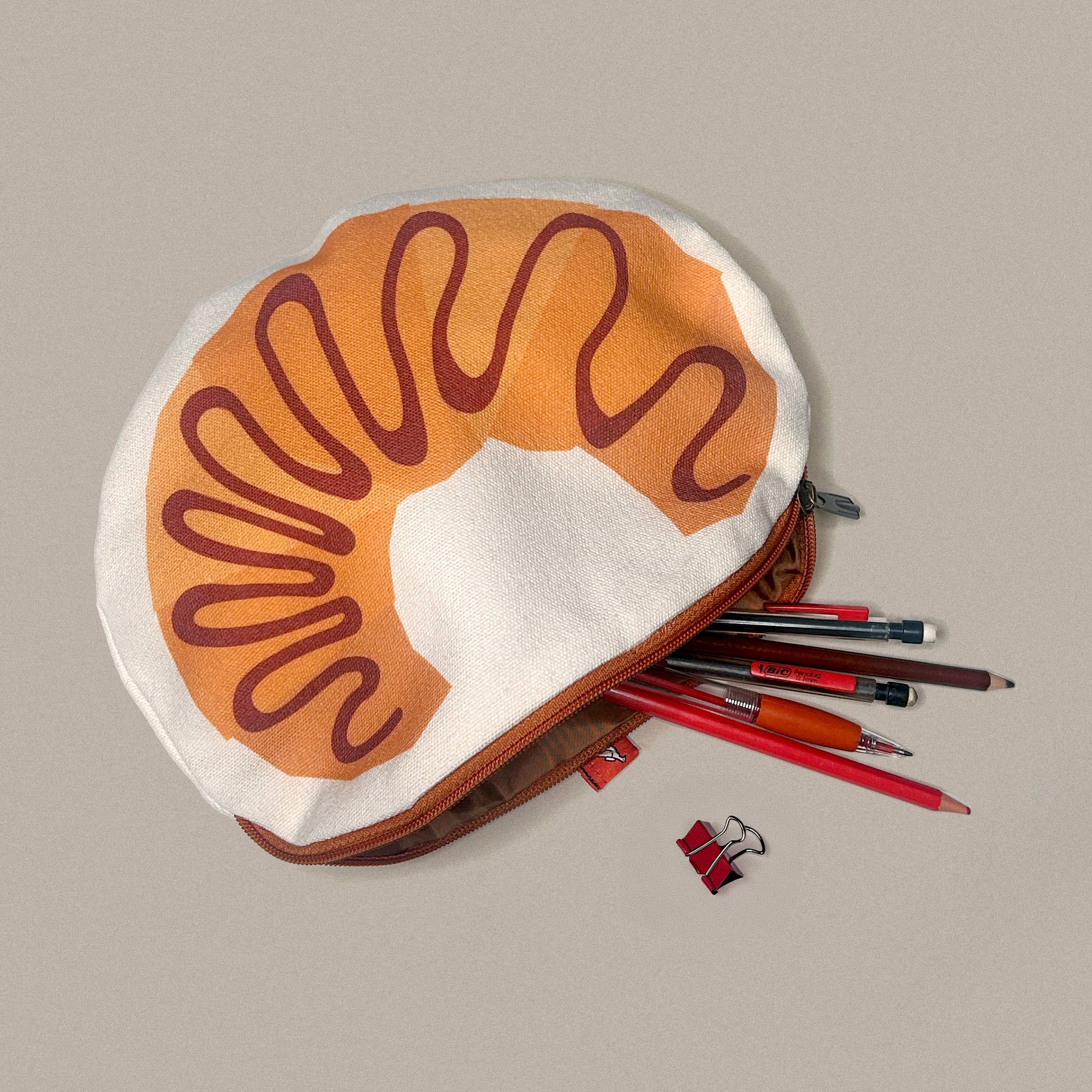 Canvas Pouch/Pencil Case - Croissant