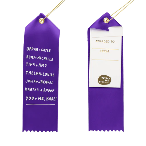 Award Ribbon / Bookmark w Note - Best Buds