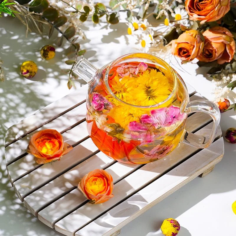 Blooming Tea Ball Affirmation Card