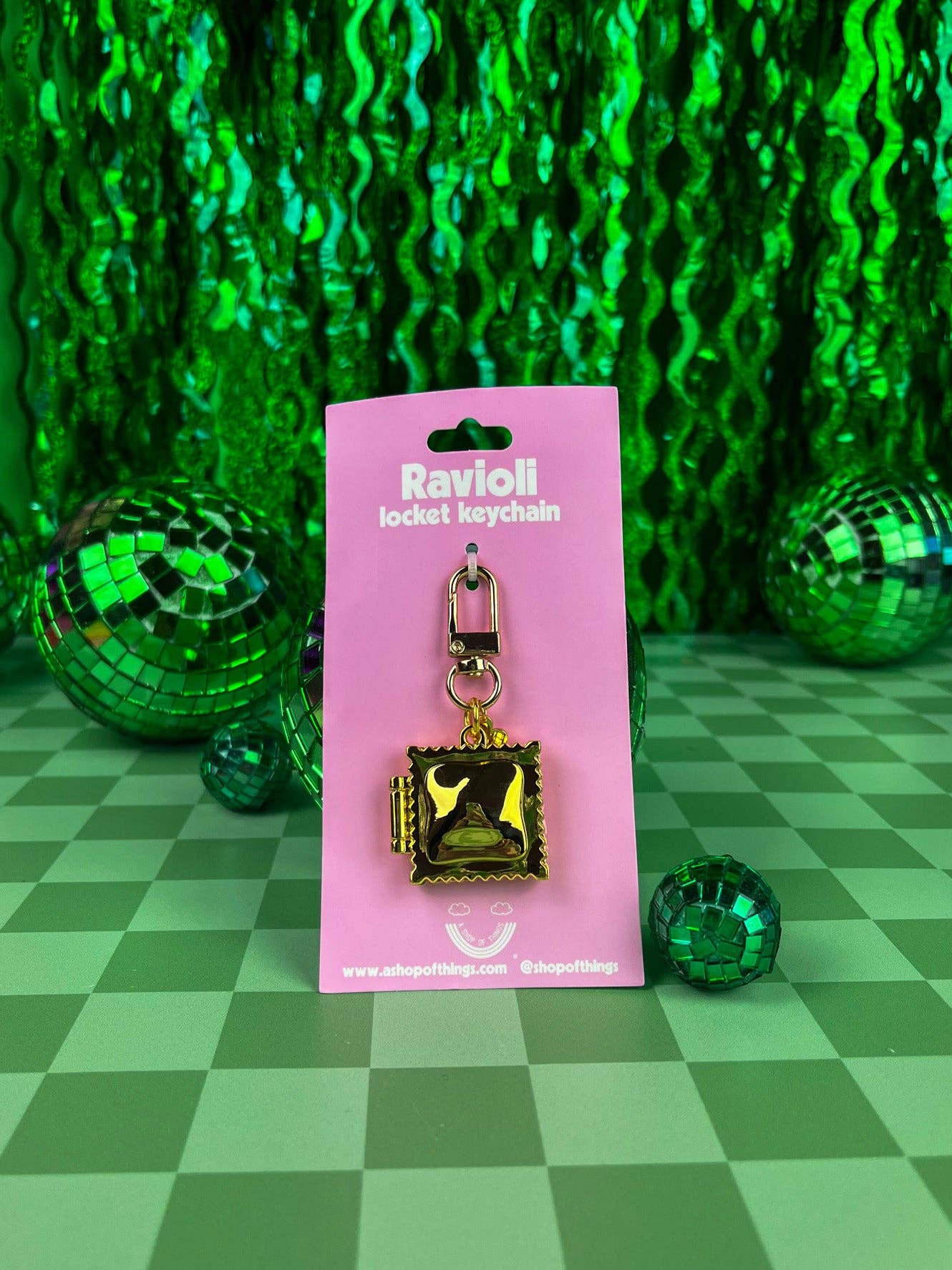 Keyring / Bag Charm - Ravioli Locket