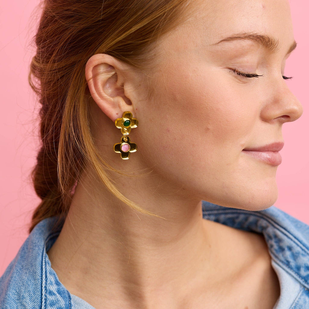 Hecate Flower Earrings - Gold