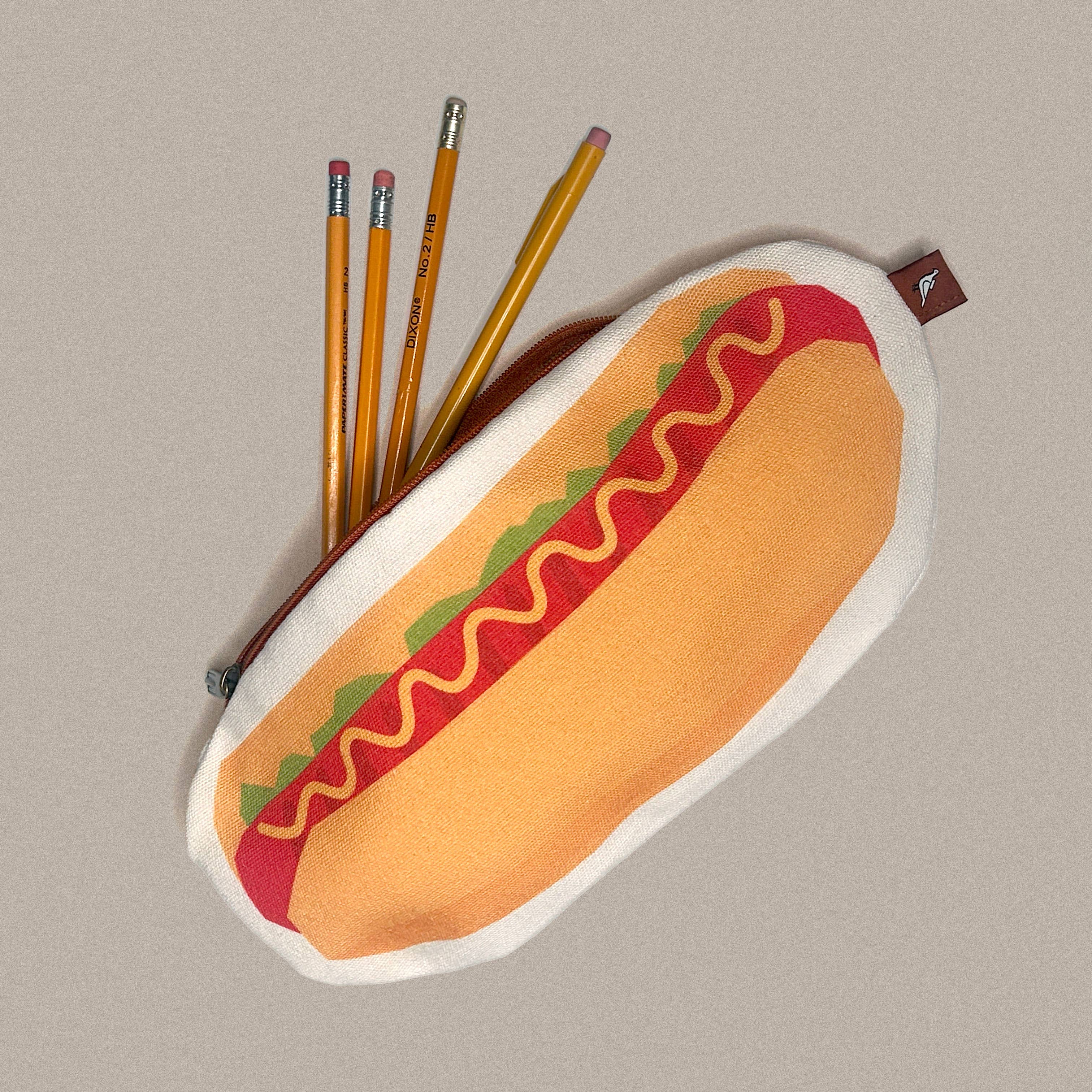 Canvas Pouch/Pencil Case - Hot Dog