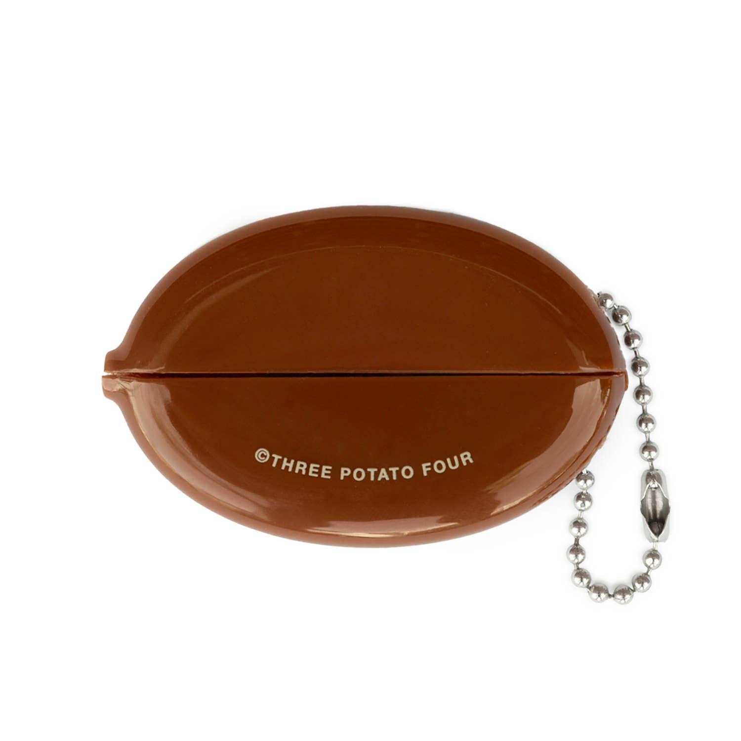 Coin Keyring Pouch - Book Money (Brown)