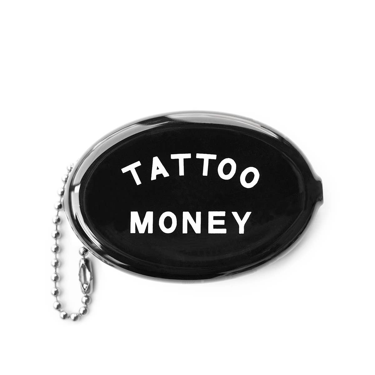 Coin Keyring Pouch - Tattoo Money (Black)