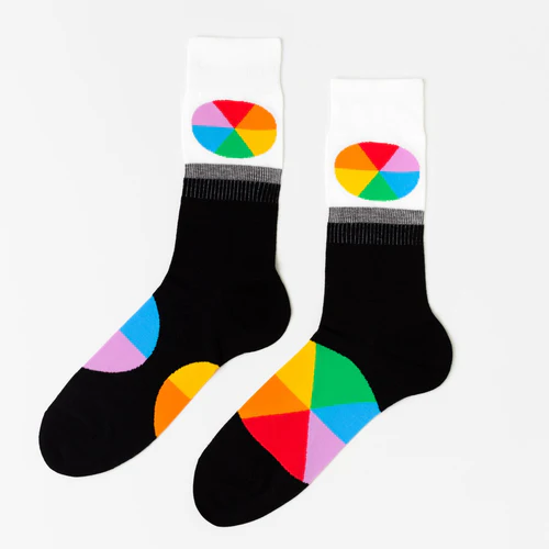 Large Cotton Crew Socks - Colourwheel