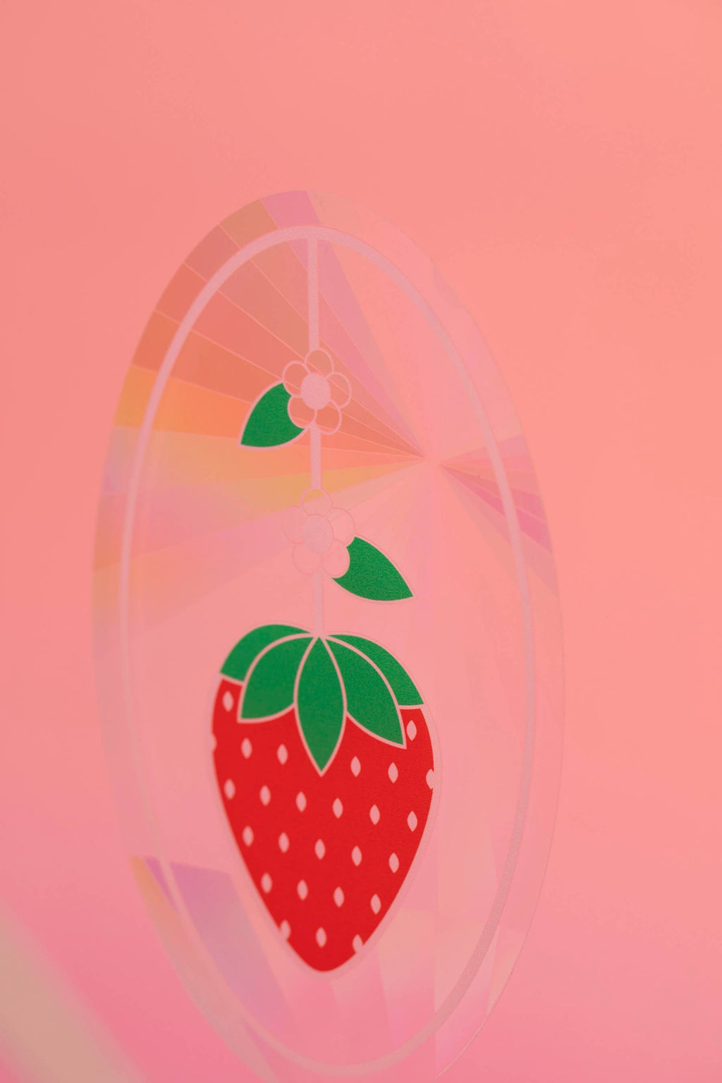 Window Suncatcher Decal - Strawberry