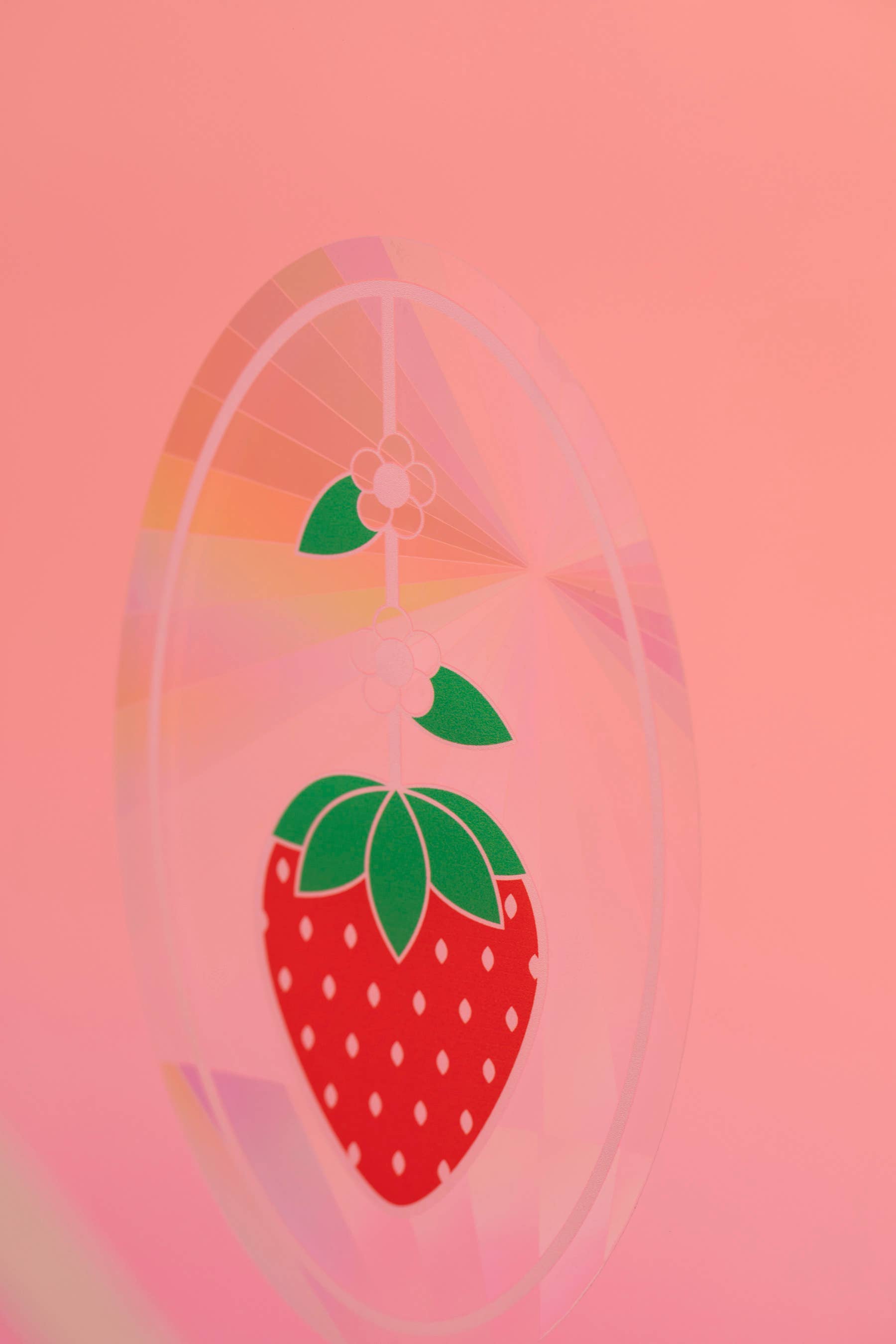 Window Suncatcher Decal - Strawberry