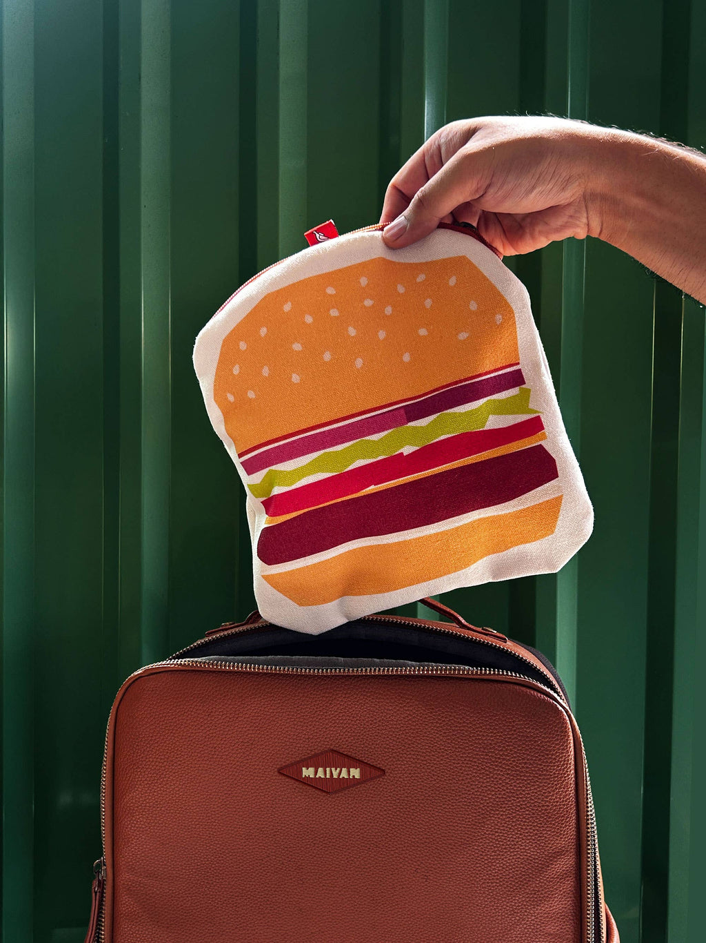 Canvas Pouch/Pencil Case - Hamburger