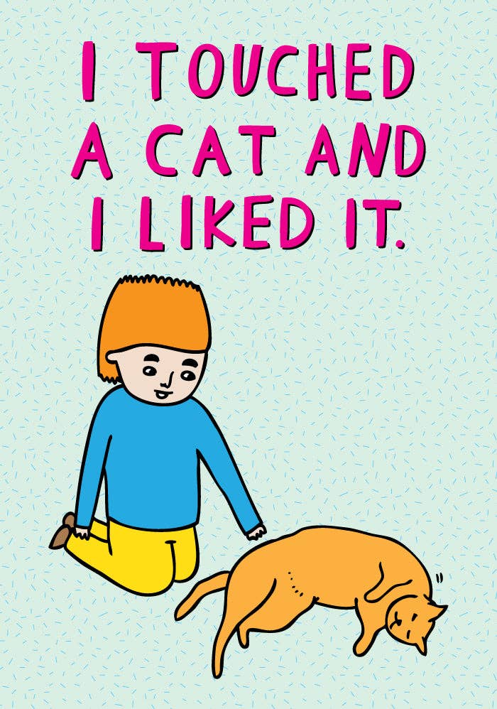 Microfibre Glasses Cleaning Cloth - I Touched A Cat And I Liked It