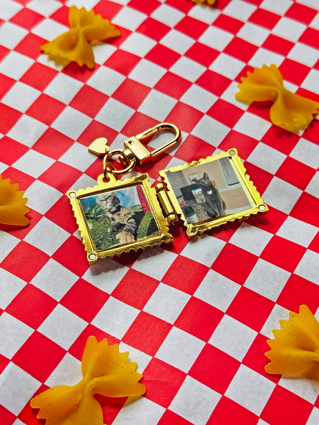 Keyring / Bag Charm - Ravioli Locket
