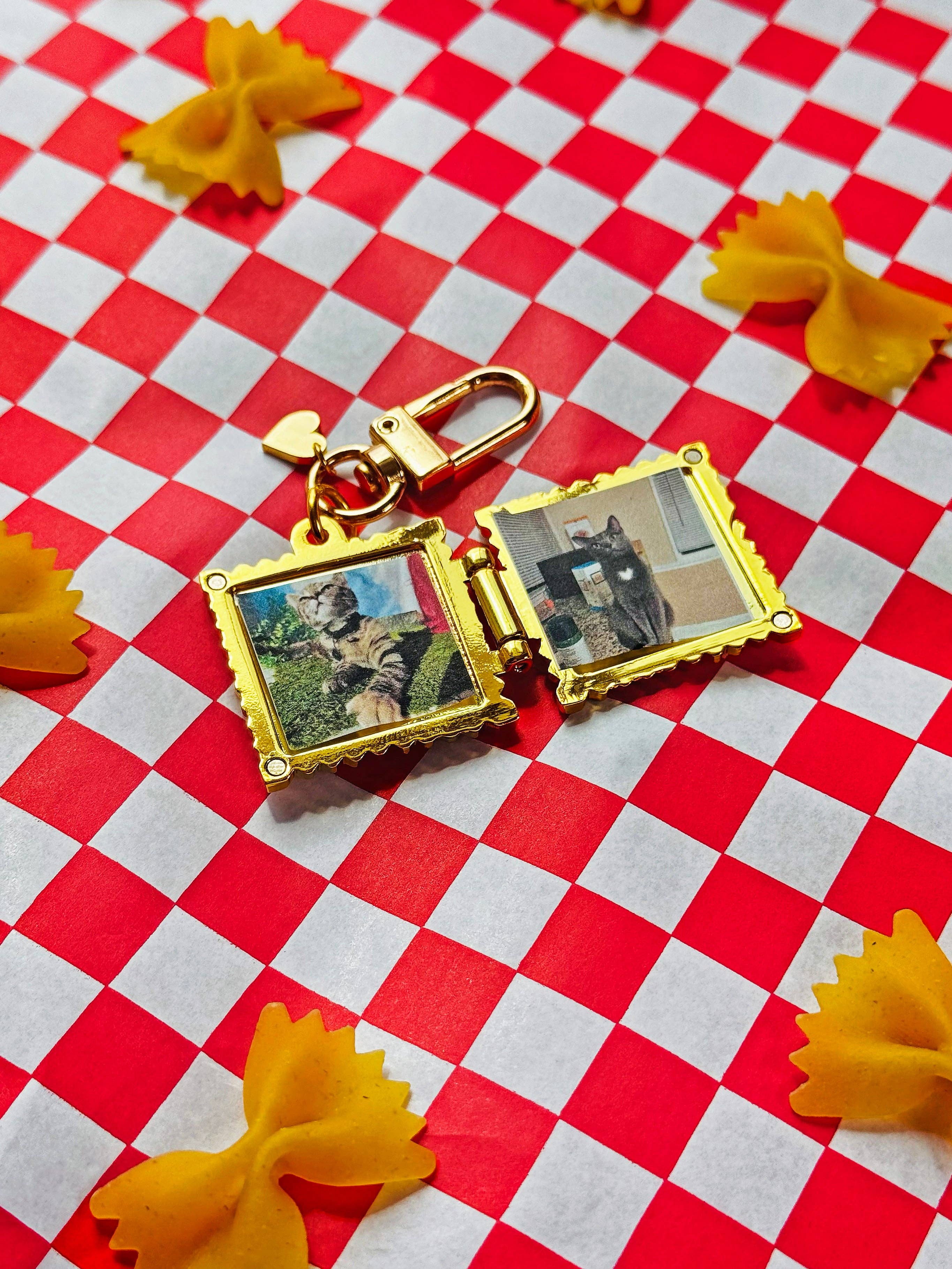 Keyring / Bag Charm - Ravioli Locket