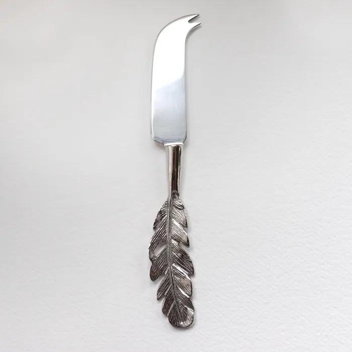 Cheese Knife - Silver Feather