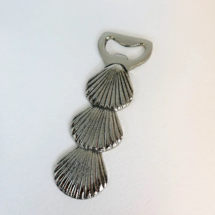 Bottle Opener - Silver Shell