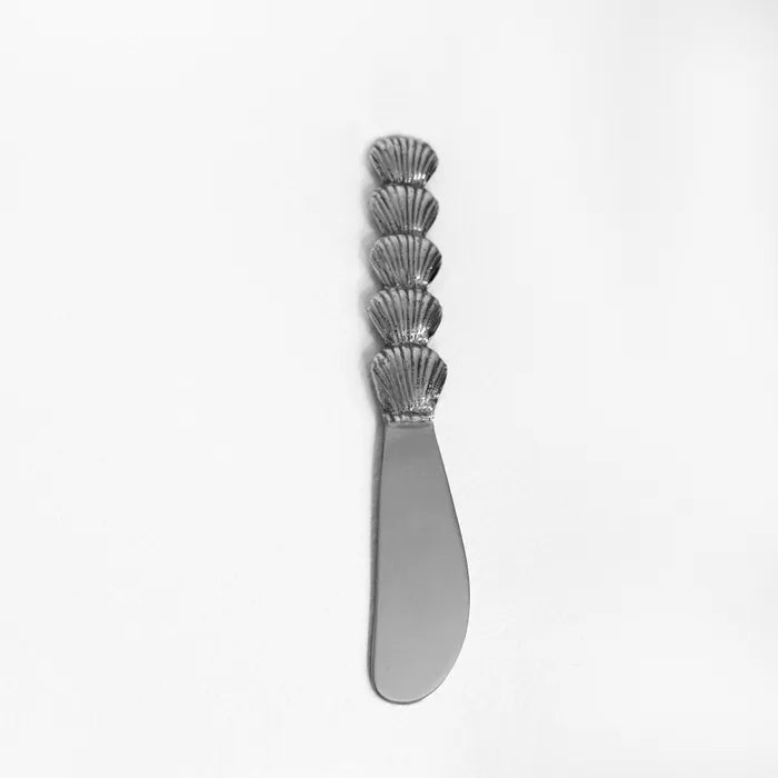 Condiment Spreader Knife - Silver Shell