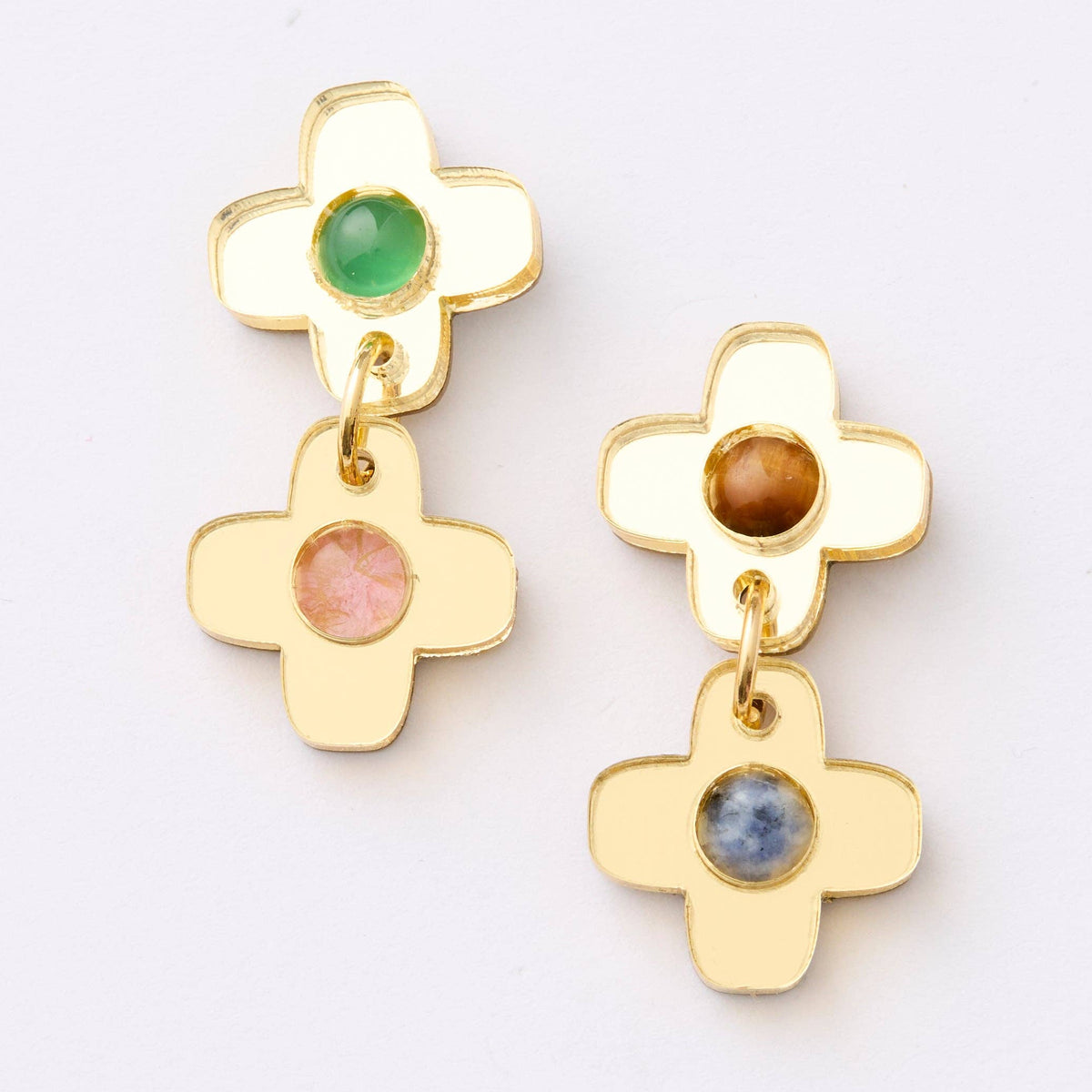 Hecate Flower Earrings - Gold