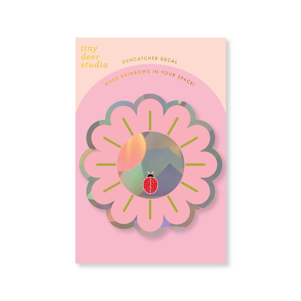 Window Suncatcher Decal - Ladybug Daisy
