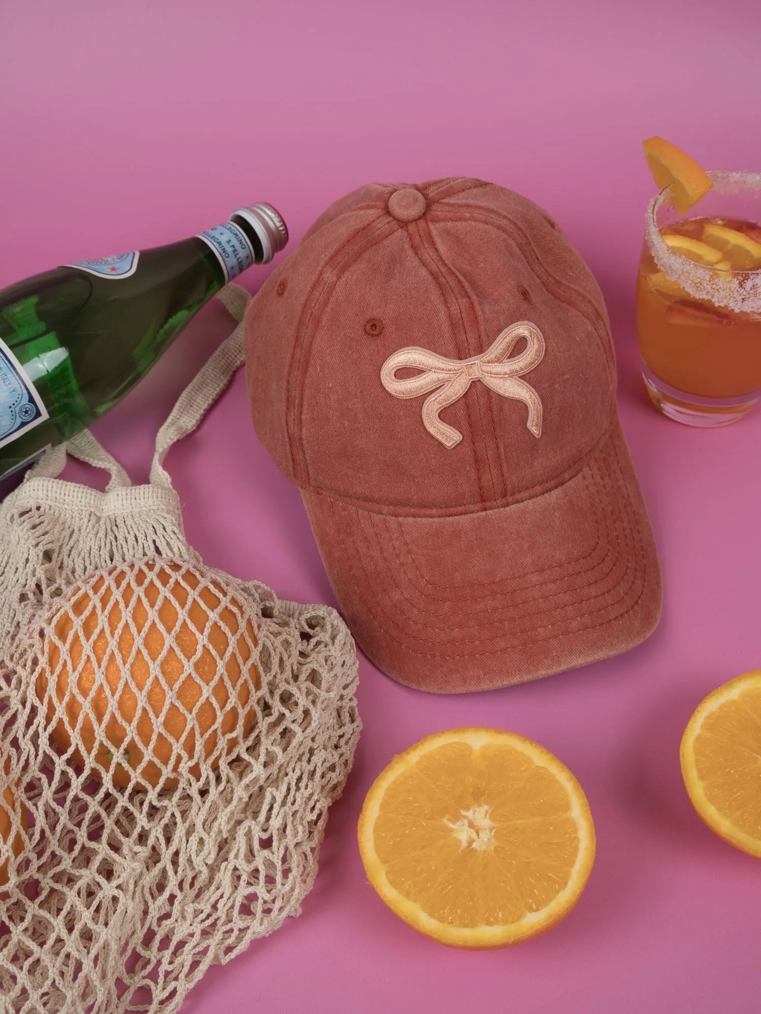 Vintage bow cap Burnt Orange