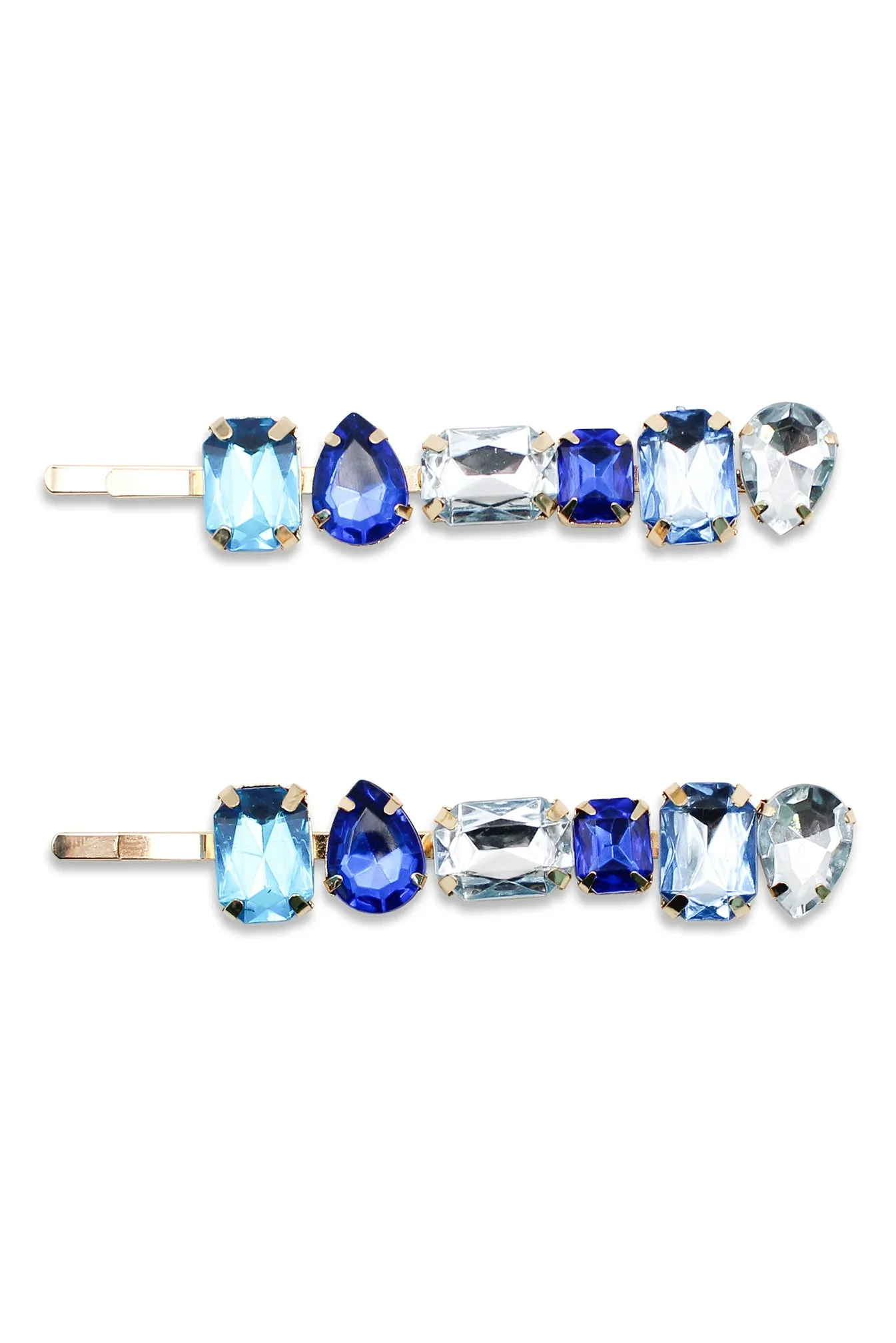 Hair Slide Set - Rebekah Blue