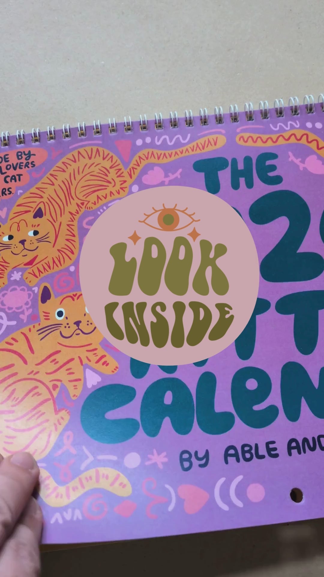 2026 Wall Calendar - Kitty