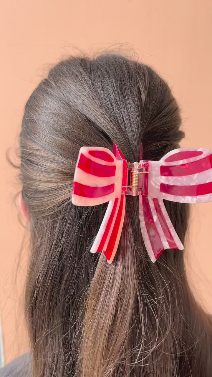 Big Bow Hair Clip - Cream