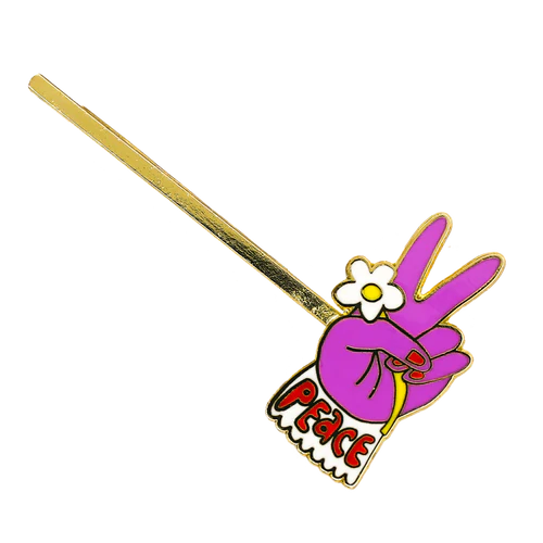 Cloisonné Hair Pin - Peace