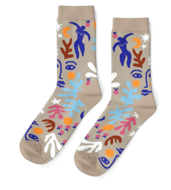 Large Cotton Crew Socks - Matisse