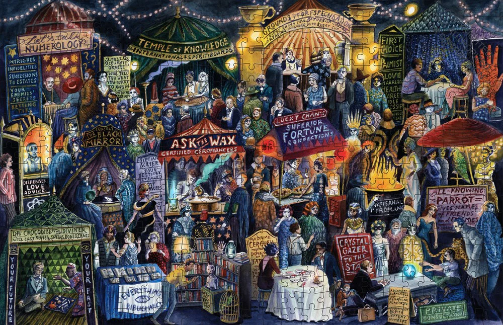 Murder Most Puzzling: The Clairvoyants' Convention 500-Piece Puzzle
