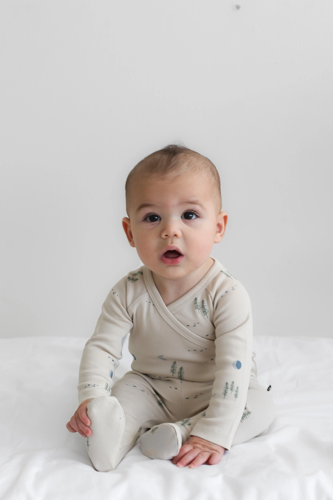 Footed Pants - Midnight Forest