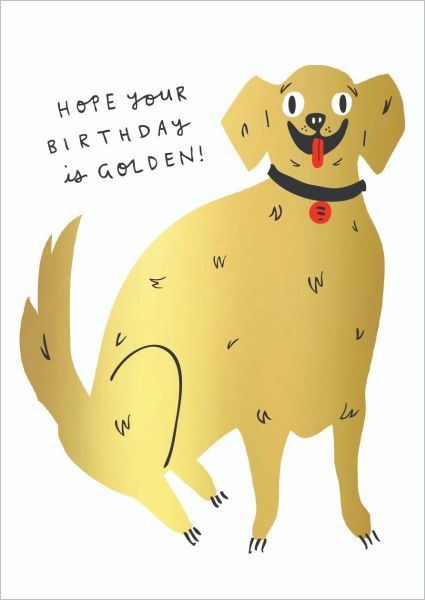 Birthday Card - Golden Retriever