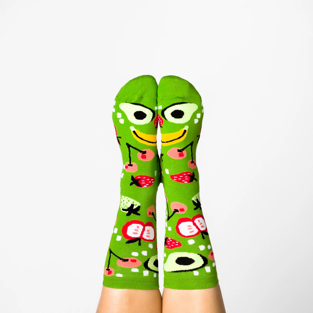 Small Cotton Crew Socks - Fruits
