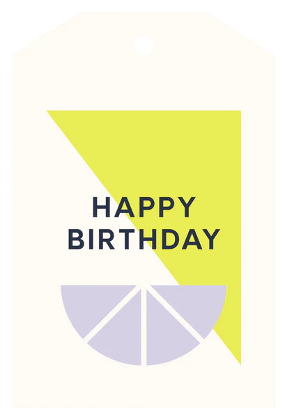 Gift Tag - Happy Birthday Citrus