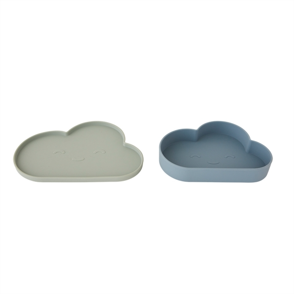 Chloe Cloud Tableware Set - Tourmaline & Mint