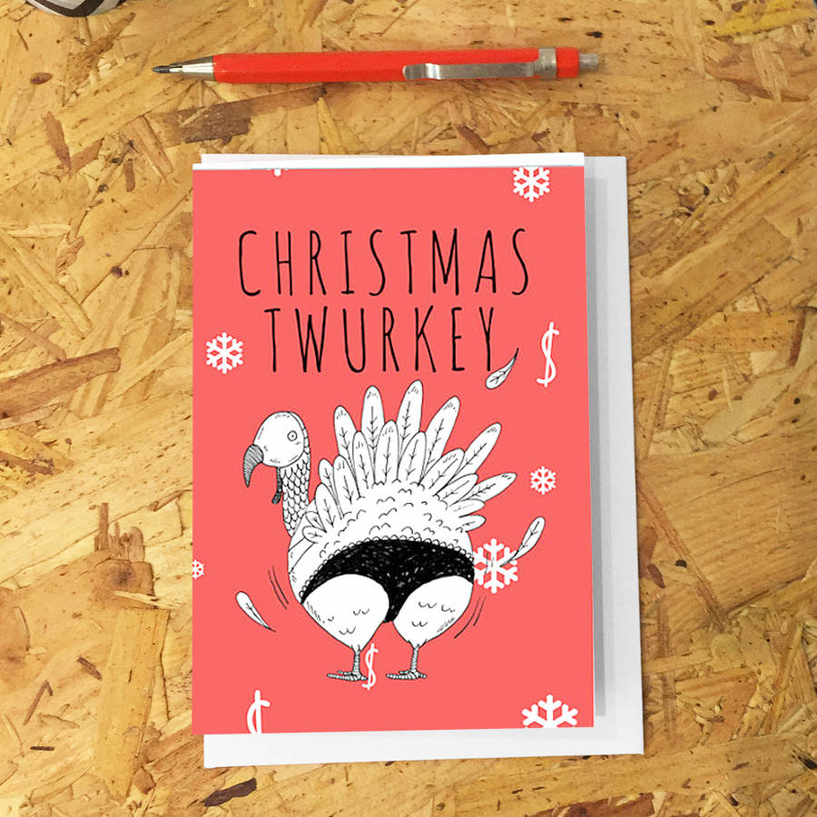 Christmas Card - Twurkey